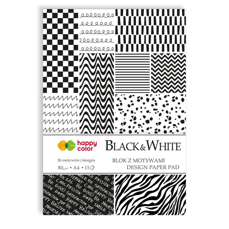 Obrázek k výrobku 28126 - Blok papírů A4 BLACK/WHITE