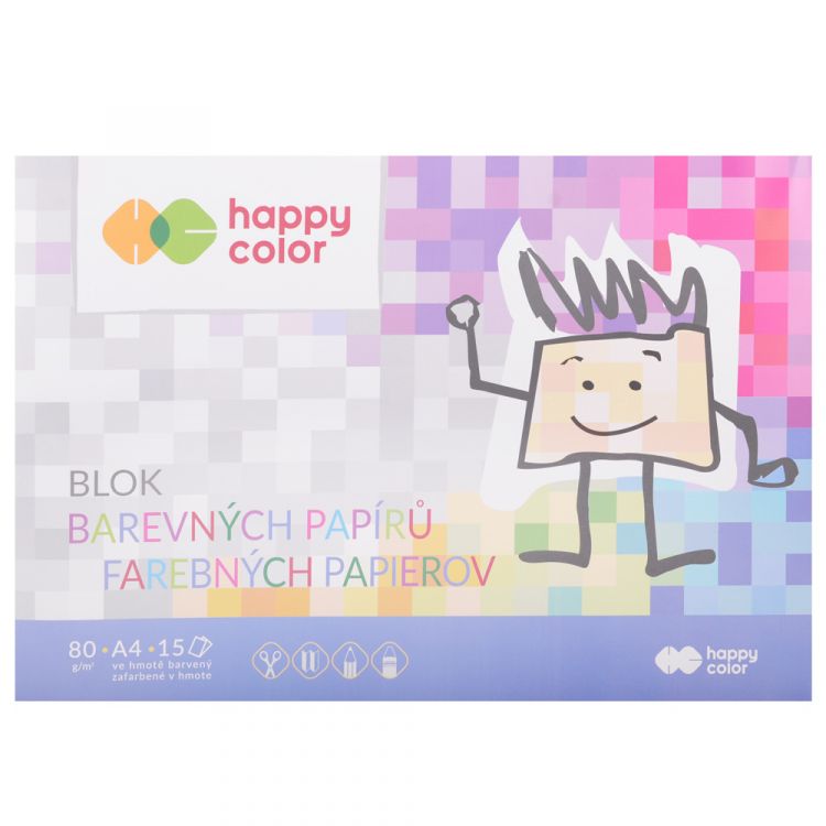 Obrázek k výrobku 24807 - Blok barevných papírů HC