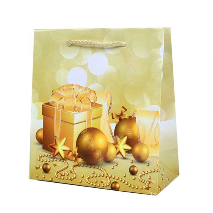 Obrázek k výrobku 14709 - Dárková taška lakovaná vánoční