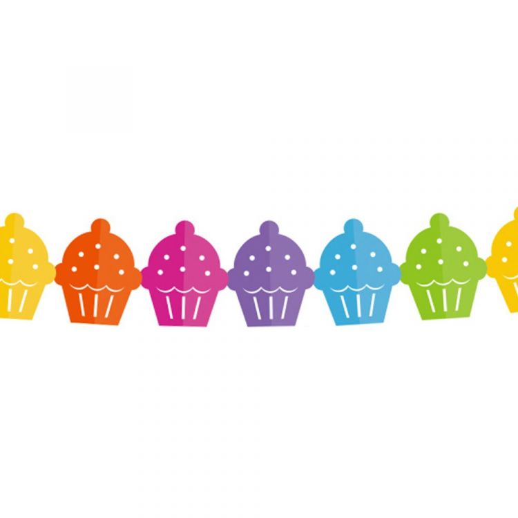 Obrázek k výrobku 12977 - Girlanda barevné dortíky