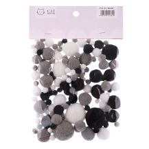 Obrázek k výrobku 35241 - Bambulky plyšové BLACK