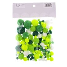 Obrázek k výrobku 35242 - Bambulky plyšové GREEN