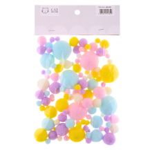 Obrázek k výrobku 35244 - Bambulky plyšové PASTEL L.