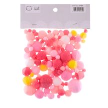 Obrázek k výrobku 35245 - Bambulky plyšové PINK