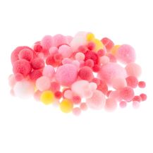 Obrázek k výrobku 35245 - Bambulky plyšové PINK