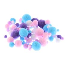 Obrázek k výrobku 35246 - Bambulky plyšové VIOLET