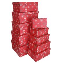 Obrázek k výrobku 36086 - Dárkové krabičky VÁNOČNÍ
