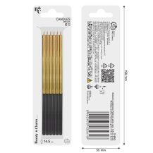 Obrázek k výrobku 20807 - Dortové svíčky 15cm, 6ks