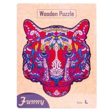 Obrázek k výrobku 33870 - Dřevěné puzzle Tygr