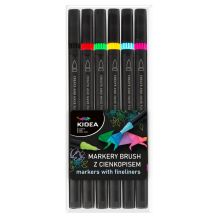 Obrázek k výrobku 23951 - Fixy Kidea Brush+Liner