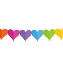 Obrázek k výrobku 14188 - Girlanda barevné srdce