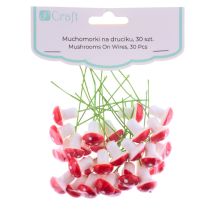 Obrázek k výrobku 35564 - Přízdoba Muchomůrky 30ks