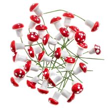 Obrázek k výrobku 35564 - Přízdoba Muchomůrky 30ks